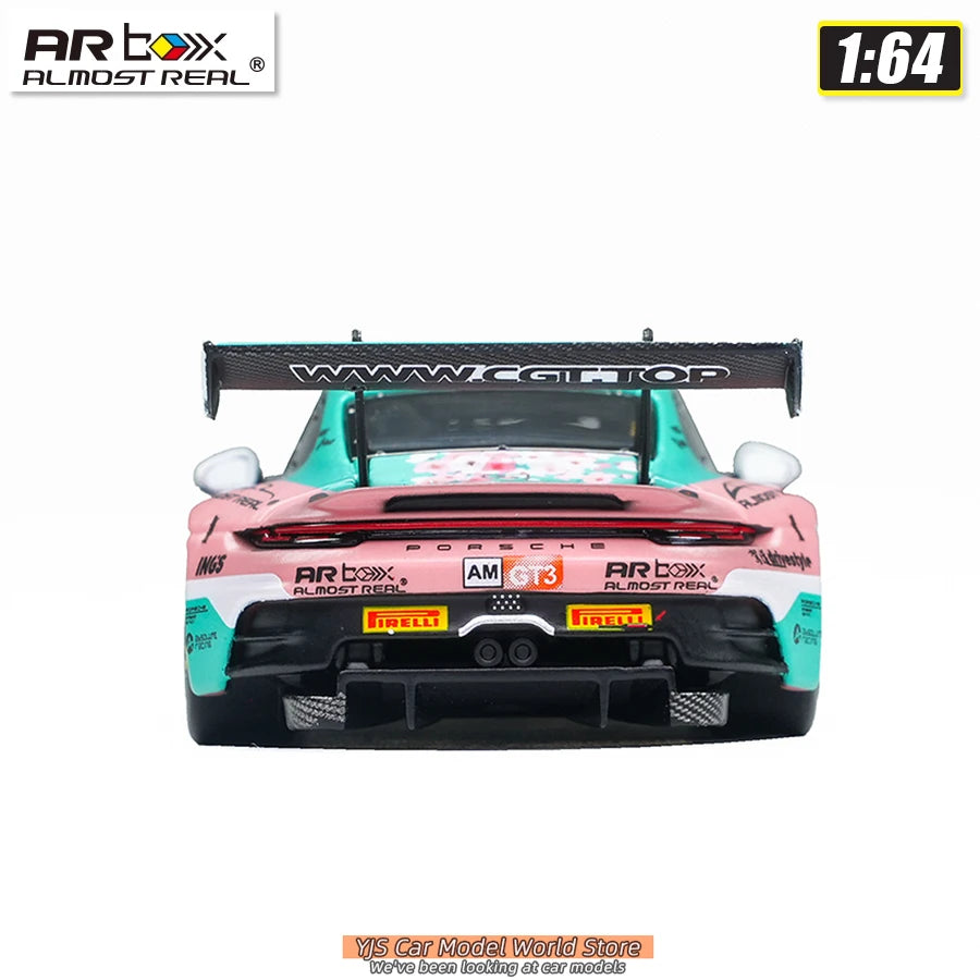 AR BOX Diecast Model 1/64 Porsche 911 GT3 R 2026 China GT Ningbo Absolute Racing #22 Car Model Stcollection