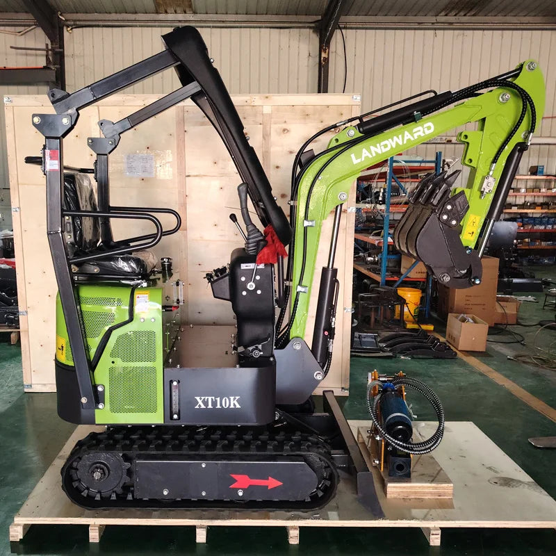 Landward New 2-Ton Excavator EPA Euro 5 Engine Mini Excavator Trencher Home Use Small Mini Excavator CE Bagger Price Customized