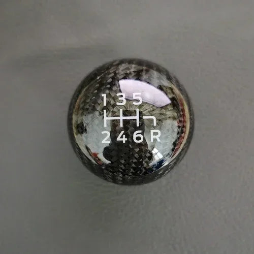 6 Speed Carbon Fiber Aluminum Racing Gear Shift Head Knob For Ford Focus ST RS Fiesta