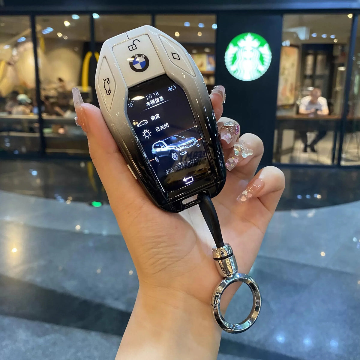 Car Key Case LCD Smart Remote Cover LED Display Shell Fob For BMW G11 G12 G30 G31 G01 G02 5 7 Series X5 X7 M5 M8 M760Li