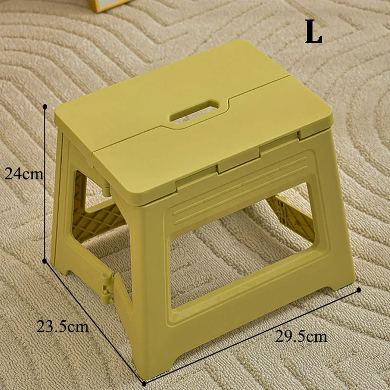 New Lightweight Space Thickened Folding Stool, Portable Home Outdoor Camping, Magza Fishing, Simple and Integrated Design