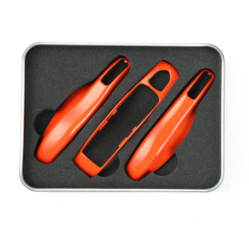 Car Smart Remote Key Case Fob Covers Set Shell For Porsche Panamera Spyder Carrera Macan Boxster Cayman Cayenne 911 970 981 991