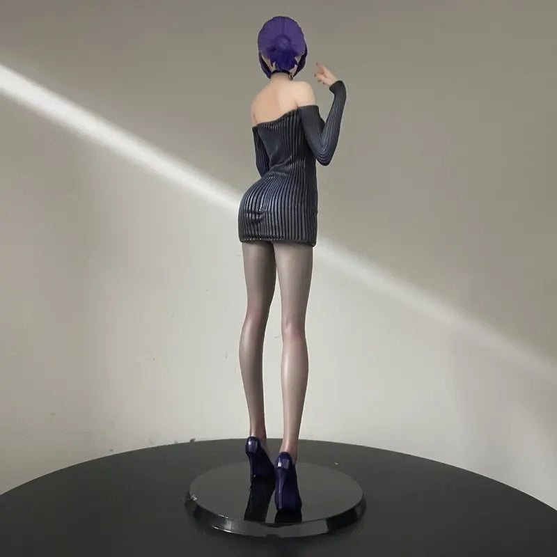 30cm Chainsaw Man Reze Sheer Pantyhose Knit Dress Anime Figure Standing Pose Statue Desktop Ornament Collectible Model Toy Gifts