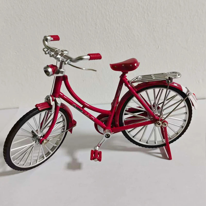 Simulation Retro 28 metal die-cast bicycle model 1:18 Mini Alloy Bicycle Model Creative DIY home Decoration crafts Adult Fun Toy