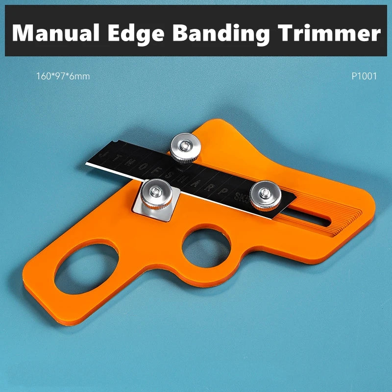 Manual Edge Banding Trimmer Veneer Edge Cutter Tool Woodworking Chamfer Plane Wood Chamfering Fillet Scraper Board Deburring