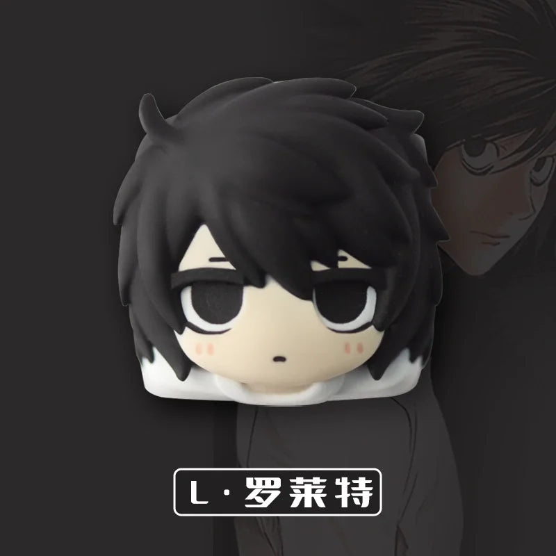 Anime Death Note Light Yagami L Cartoon Character Merchandise Cute Custom Mechanical Keyboard Keycaps Esc Otaku Surprise Gifts