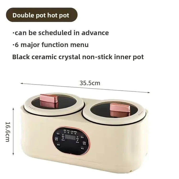 Split double bile rice cooker multi-functional electric hot pot intelligent electric cooking pot household automatic