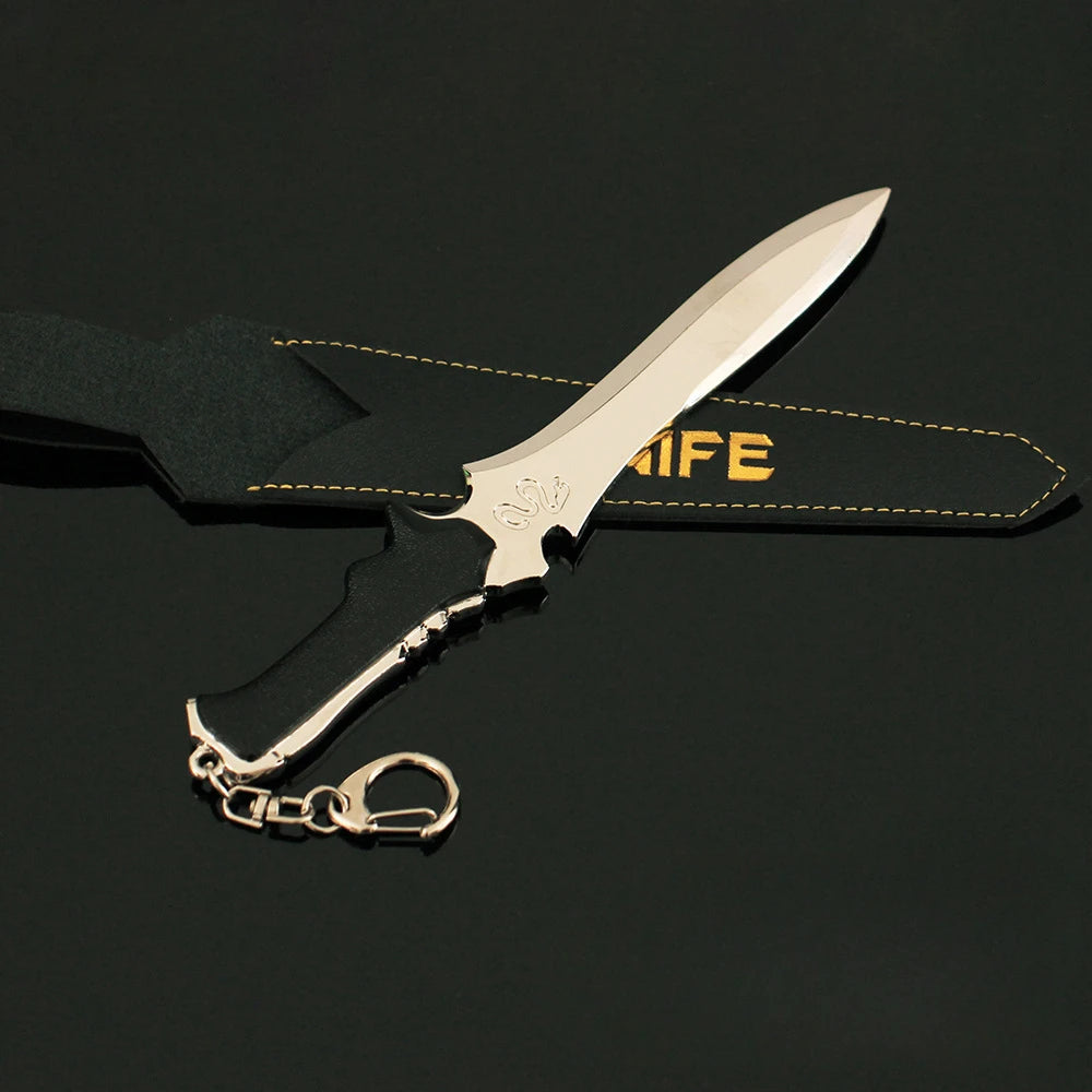 18CM Resident Evil Leon Scott Kennedy Weapon Combat Tactical Knife Game Periphery Full Metal Model Collectible Ornaments Boy Toy