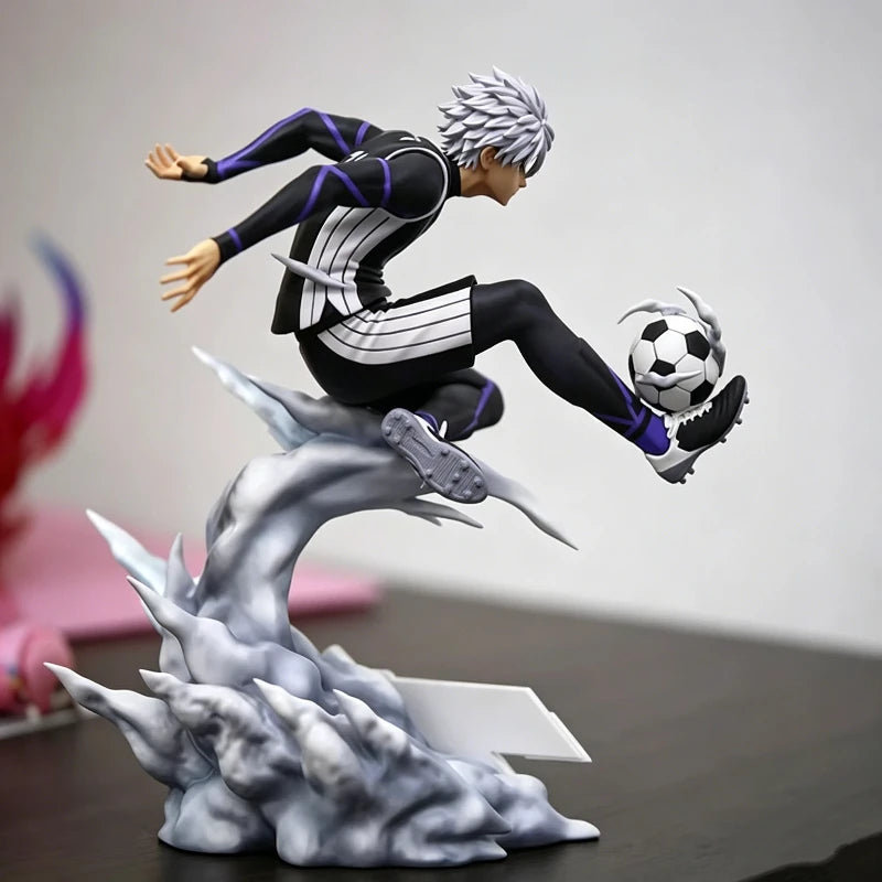 21cm Blue Lock Nagi Seishiro Action Figure Dynamic Shooting Pose Statue Anime Model Toy Desktop Ornament Gift For Soccer Fans