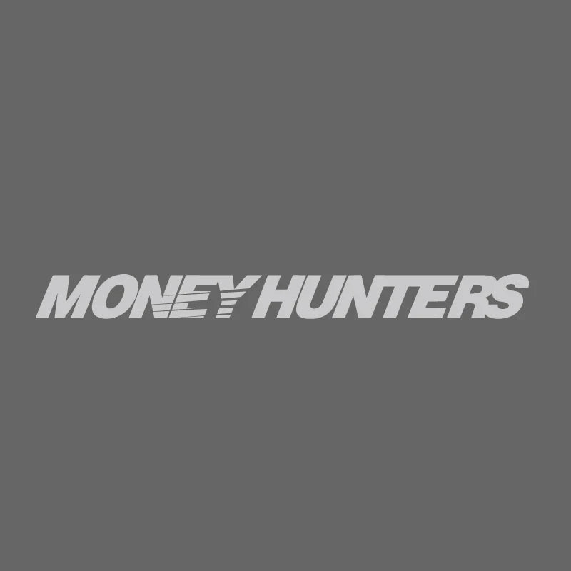 Money Hunter Vinyl Car Decal – Self-Adhesive Racing Stripe Sticker for Car Body, Truck Bumper, Rear Window – Waterproof Alphabet
