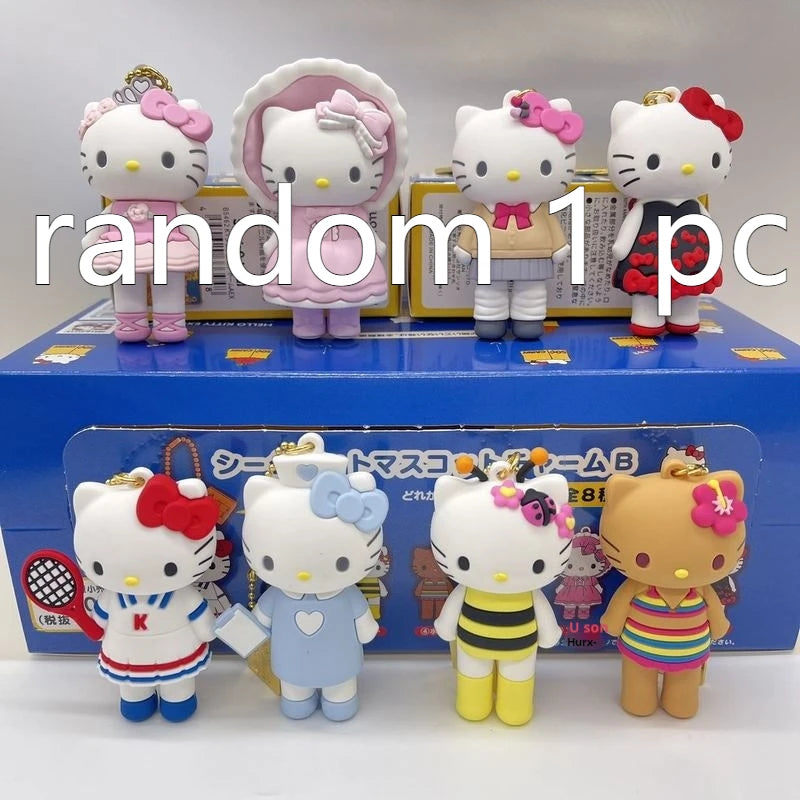 New 50th Anniversary Limited Edition Kt Cat Cute Backpack Pendant Blind Box Kawaii Pvc Action Figure Keychain Toys Surprise Gift