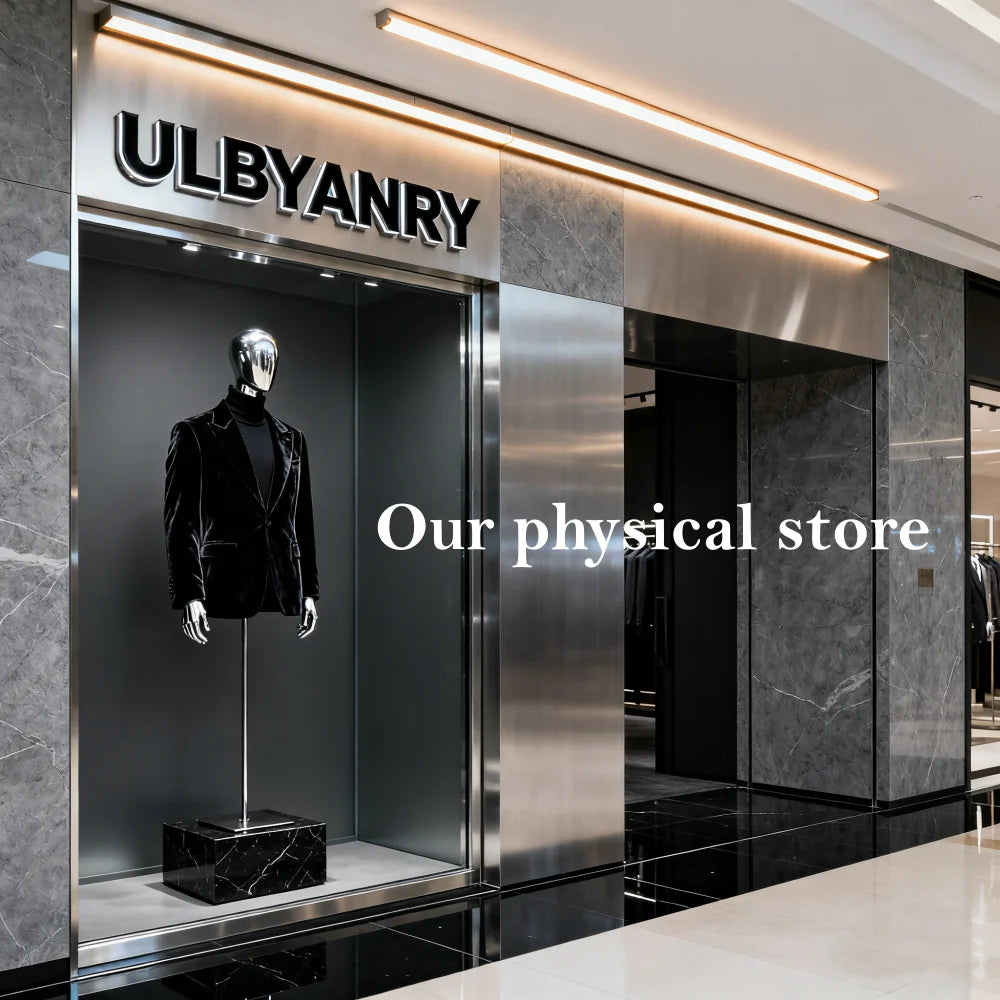 ULBYANRY Luxury Beaded Men's Formal Burgundy Suit Jacket Pants Cut-Out Back Prom Suit Attires Customized Wedding Suits