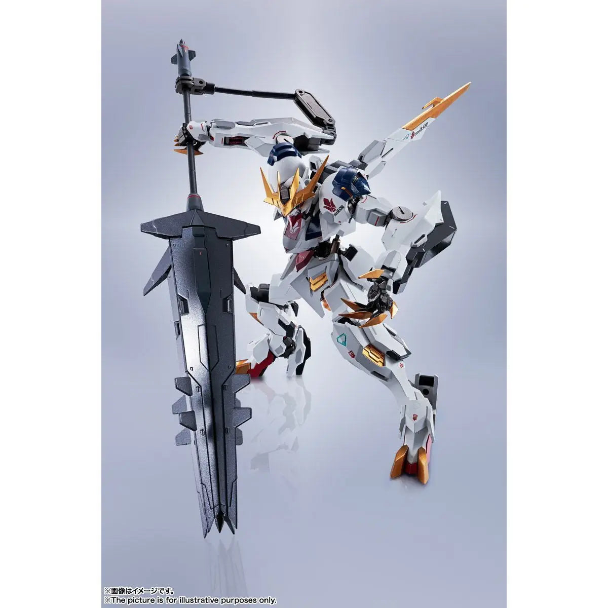 Bandai Genuine Metal Robot Spirits ASW-G-08 Barbatos Lupus Rex Anime Gundam Action Figure High Poseability Collection Model Toys