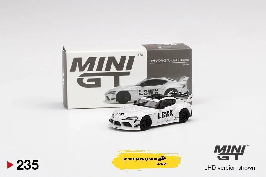 1:64 out-of-print wide-body version LBWORKS GR Bull Devil Supra China Limited Edition 235 alloy die-cast car model, boys' toy