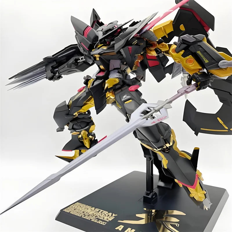 HG 1/144 Astray Gold Frame Assembly Model Kit Action Figures With Flight Pack Weapons Set Desktop Ornament Gift Anime Figure