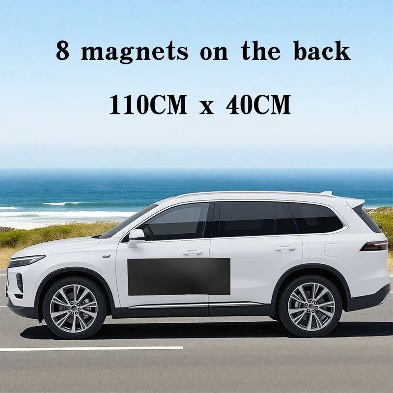 Adhesive-Free/Magnetic Car Body Anti-Scratch Protector Black Auto Door Side Edge Guard Decorative Protection Pad Stickers
