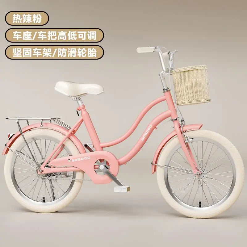 Children's bicycle new princess bike for girls 20-22-24 inch pedal bike for primary and secondary school students
