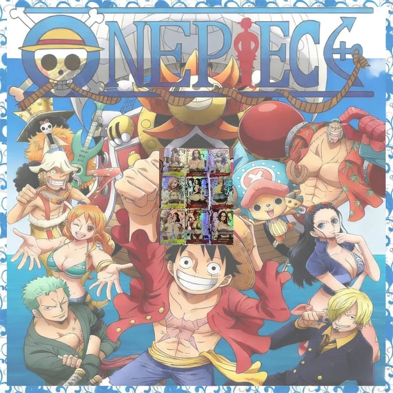 Anime One Piece Diy Color Flash Cards Hancock Perona Nami Robin Yamato Collection Cards Christmas Birthday Gifts Children's Toys
