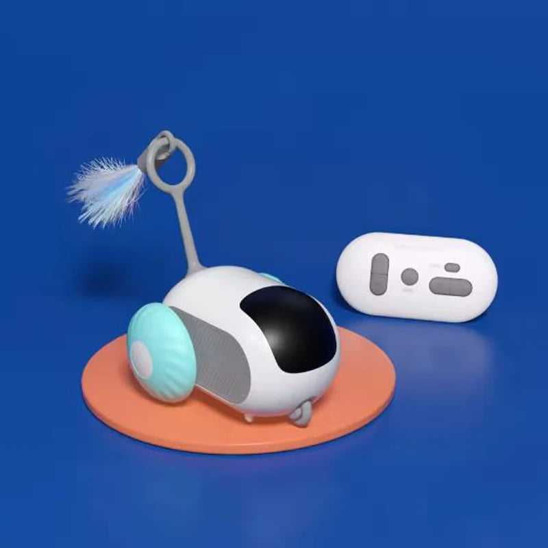 Intelligent Sports Car Remote Control Electric Cat Toys Entertainment Fun Pet Mice Interactive Feathers Cat Sticks Pet Toy