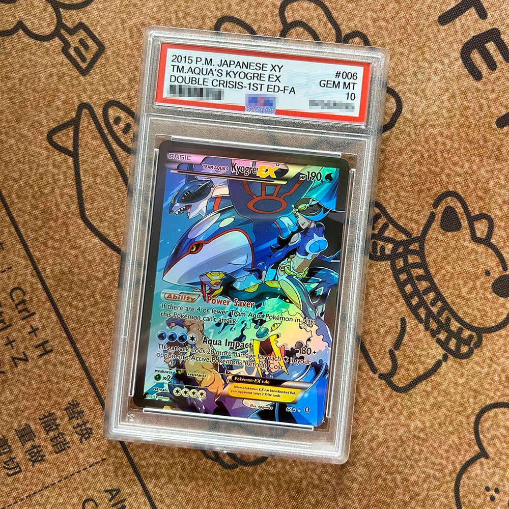 DIY PTCG Rating Card Umbreon MEGA CHARIZARD ILLUSTRATOR PICHU Charmander MEWTWO Bulbasaur Collection Card Anime Game Gift Toy