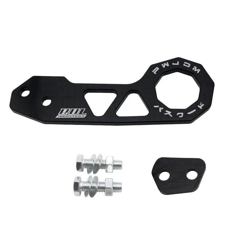 ✔JDM Style Universal Car Rear Tow Hook, CNC Machined Aluminum Alloy Tow Hook with Mounting Brackets & Bolts
