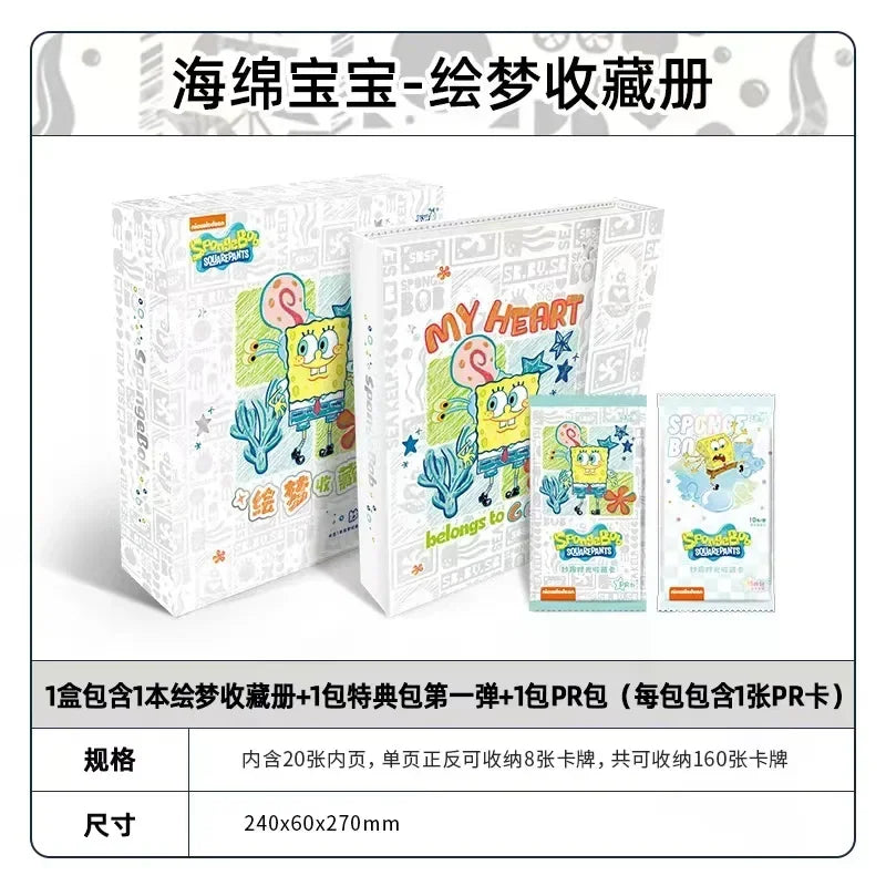 KAYOU Genuine SpongeBob SquarePants Card Fun Time Dream Music Sweet Debut Anime Movie Collection Card Toys Gifts