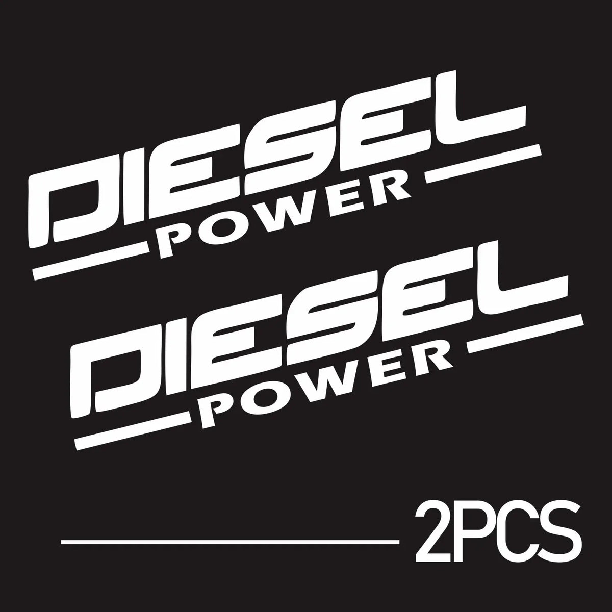 New Design Creative Car Sticker Diesel Powered JDM Car Decal Decorative Scratch Waterproof Decal Car Sticker, 20cm