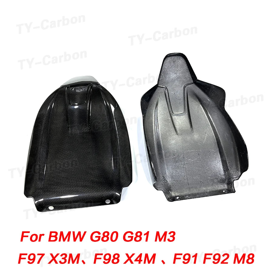 Dry Carbon Fiber Seat Back Covers Trims for BMW G80 M3 G82 G83 M4 G87 M2 X3M F97 X4M F98 2021-2024 Car Inner Seat Cover Bodykit