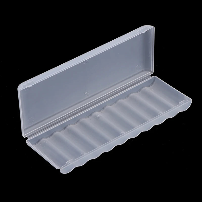 10 Slot Portable Transparent Plastic Battery Storage Box Hard Container Holder Case For AAA/AA Battery Organizer Accessories