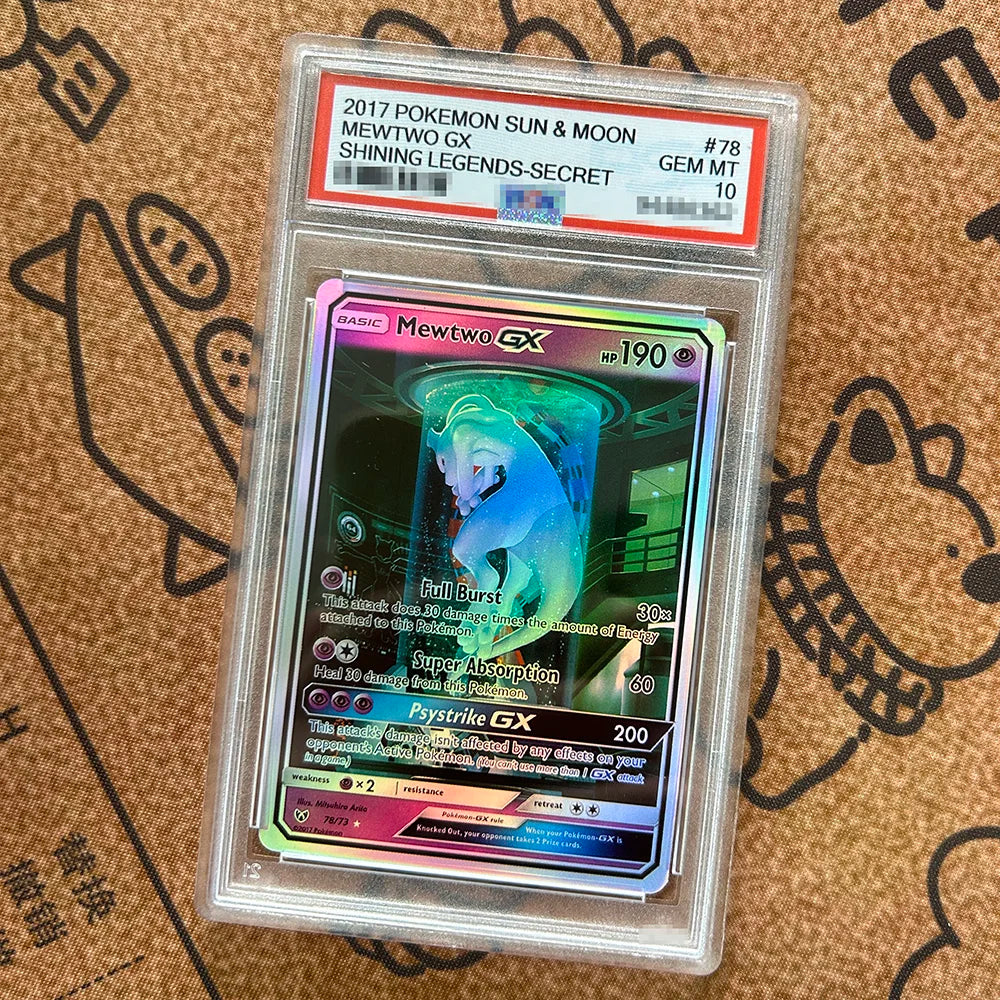 DIY PTCG Rating Card Umbreon MEGA CHARIZARD ILLUSTRATOR PICHU Charmander MEWTWO Bulbasaur Collection Card Anime Game Gift Toy