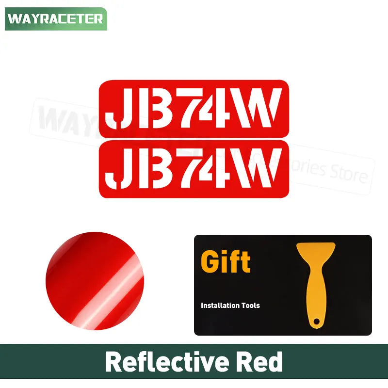Reflective Door Side Fender Sticker Bonnet Door Window Trunk Body Vinyl Decal For Suzuki Jimny JB74 2018+ 2023 2024 Accessories