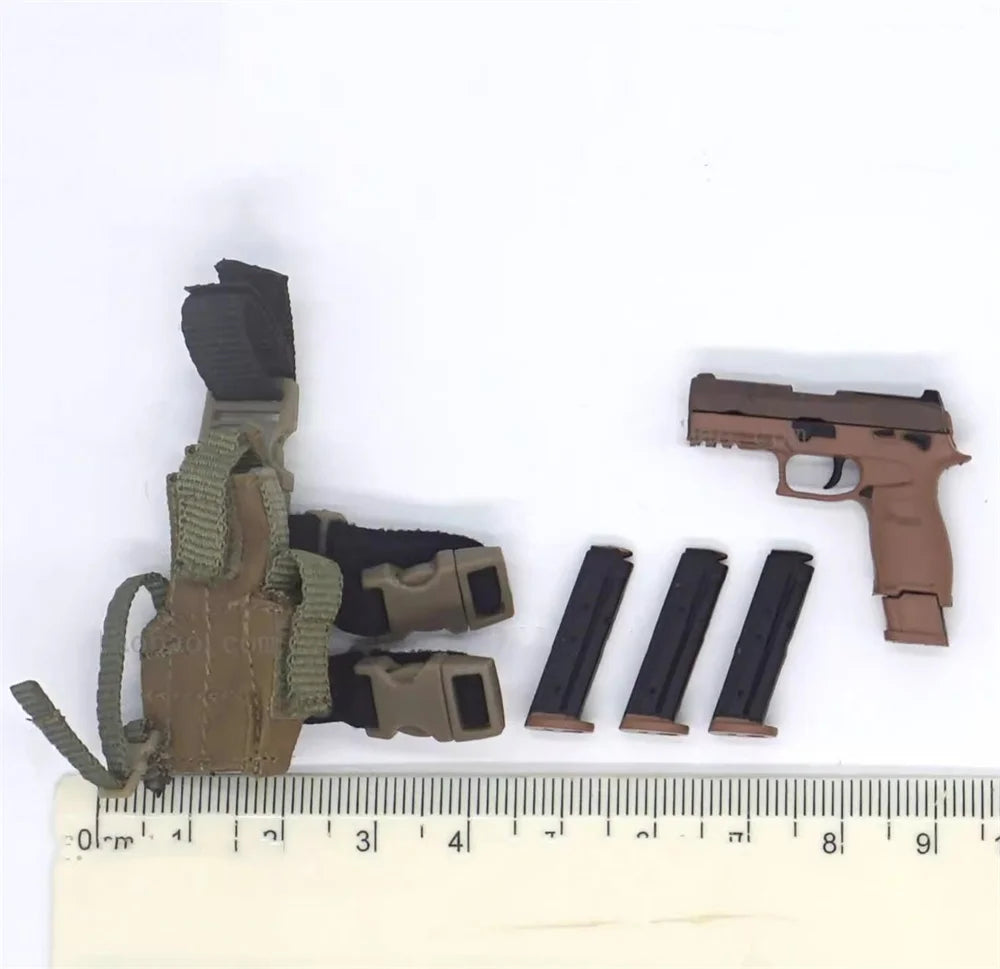 Easy&Simple Scale 1/6 Call Man the Duty Soap Figure The Secondary Weapons P320 Clips Holster Mask Toys ES GA1009 For 12"