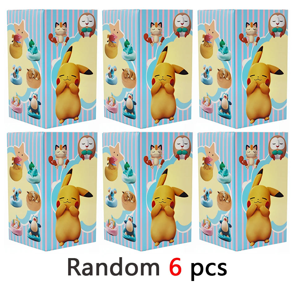 Anime Pokémon Blind Box Model Figure 1-12 Pcs Pikachu Sleep Series Interior Hand Sleeping Position Toys Gift for Sfriends