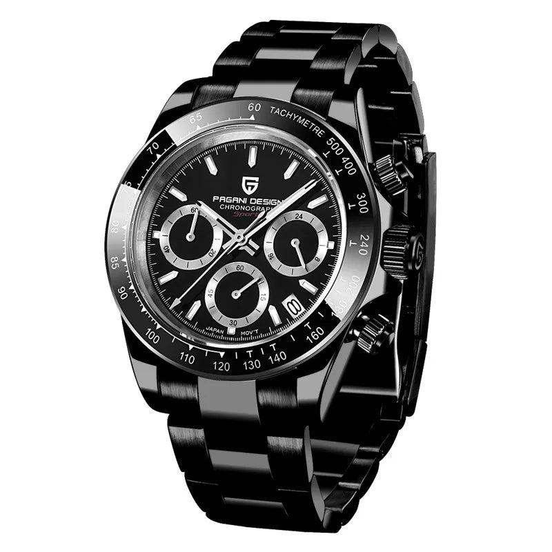 PAGANI DESIGN Luxury Chronograph Stop Watch for Men Sapphire MIYOTA VK63 Sport Waterproof Quartz Men's Wristwatches Reloj Hombre