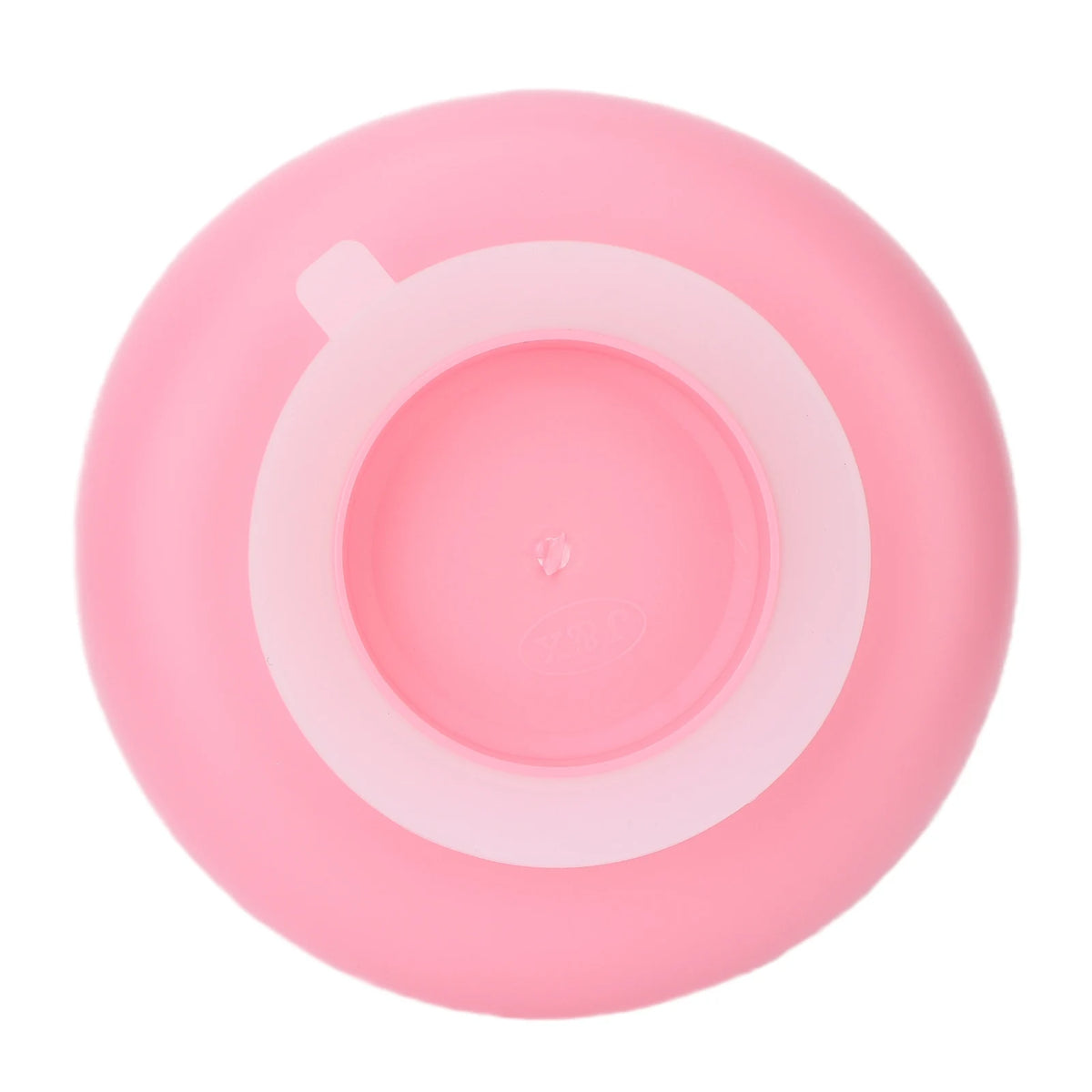 Round Scoop Dish Widened Plate NonSlip SpillProof Elderly Disabled Care Tableware with Suction Cup Base Pink