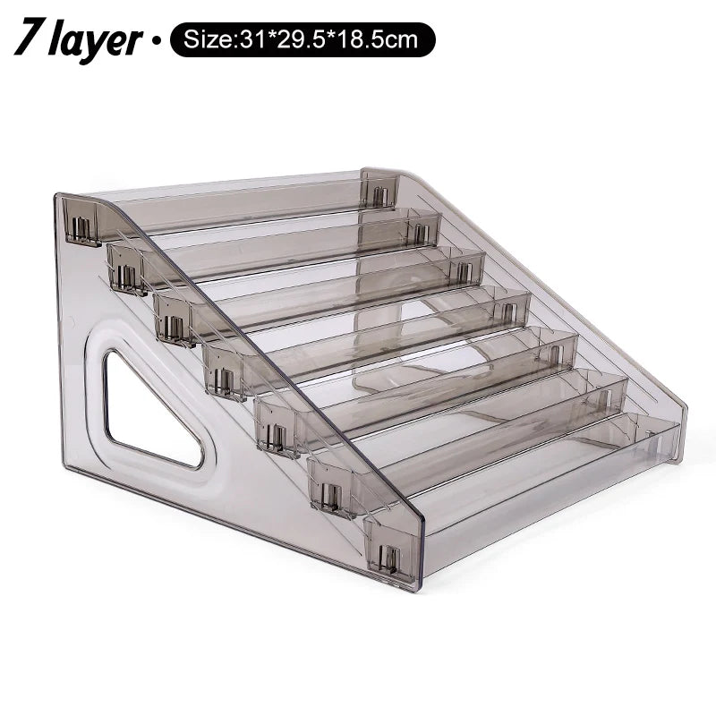 Clear Acrylic Nail Polish Display Stand Multi-layer Plastic Storage Rack UV Gel Shelf Quick Install Cosmetic Manicure Storage