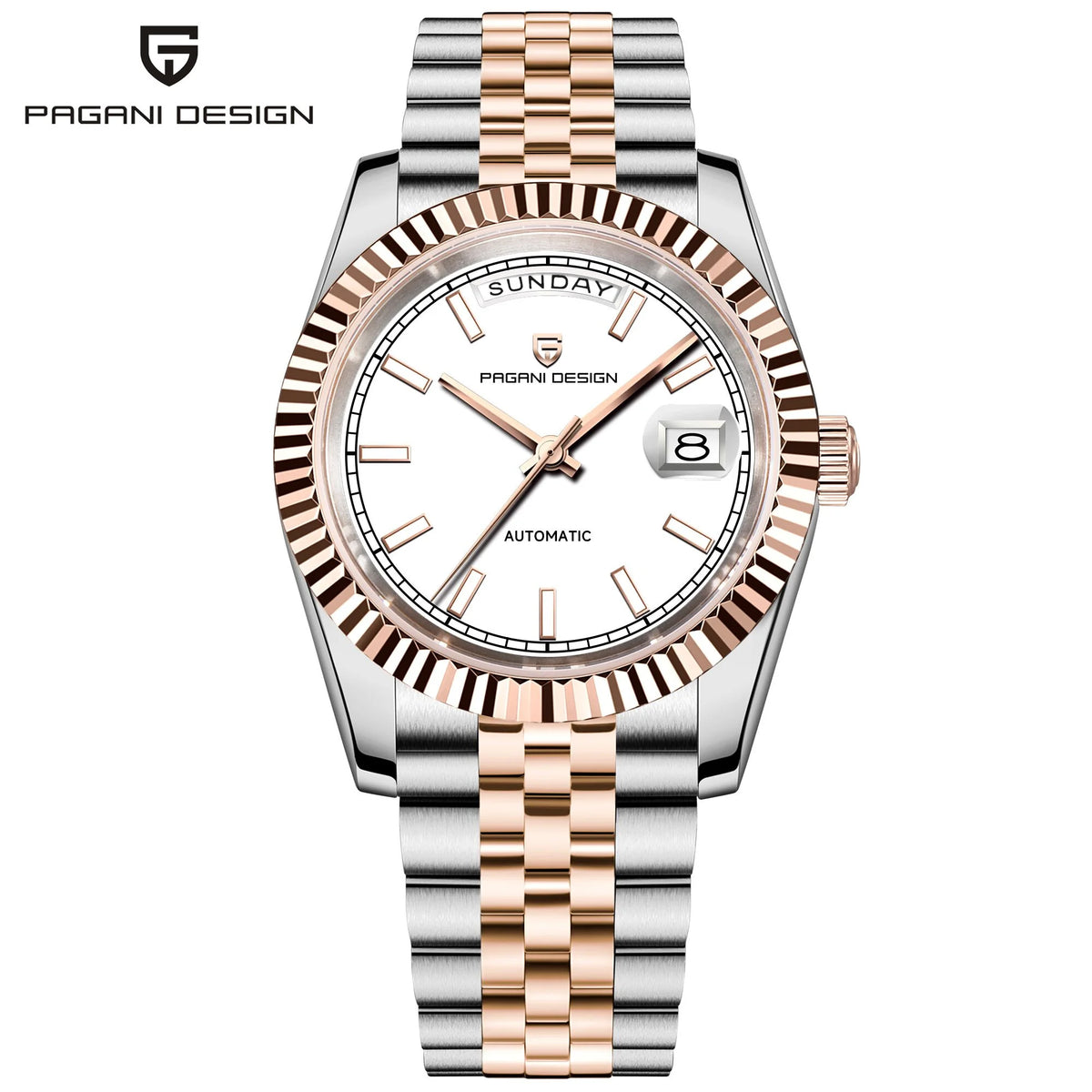 PAGANI DESIGN 2026 New Enamel Dial DD36 Luxury Silver Gold Automatic Watch For Men AR Sapphire crystal Mechanical Wristwatch Men