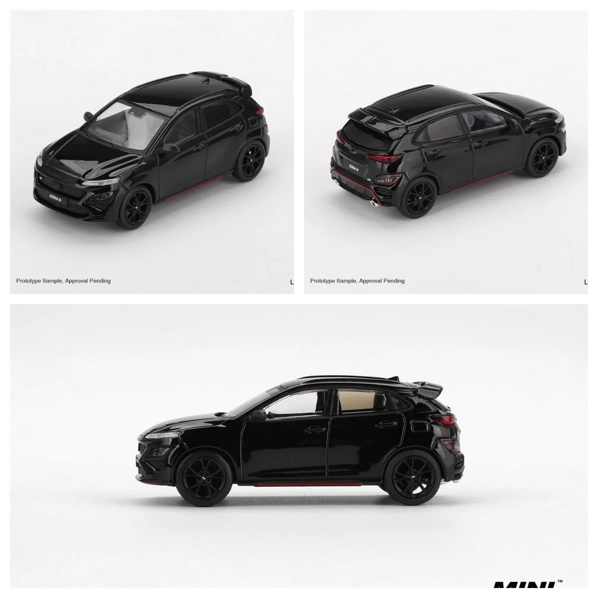 MINI GT #1206 1/64 KONA N Phantom Black Diecast Model Car Collection Limited Edition Alloy