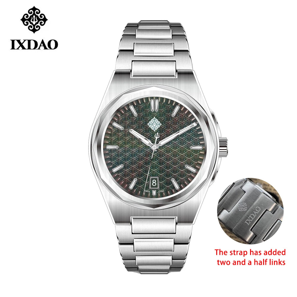 IX&DAO 2026 New Warrior 37mm Men's Automatic Mechanical Watch PT5000 Top Sapphire BGW-9 Stainless Steel Waterproof 10Bar