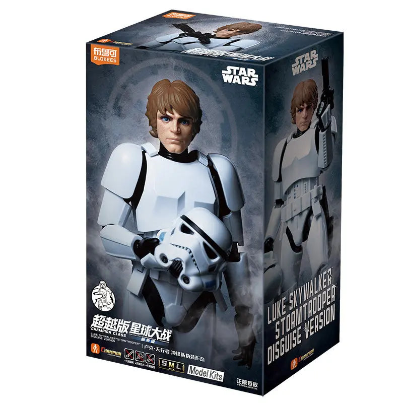Genuine Blokees Star Wars Action Figure Anakin Skywalker Toys Clone Trooper Assembly Model Kit Champion Class The Mandalorian