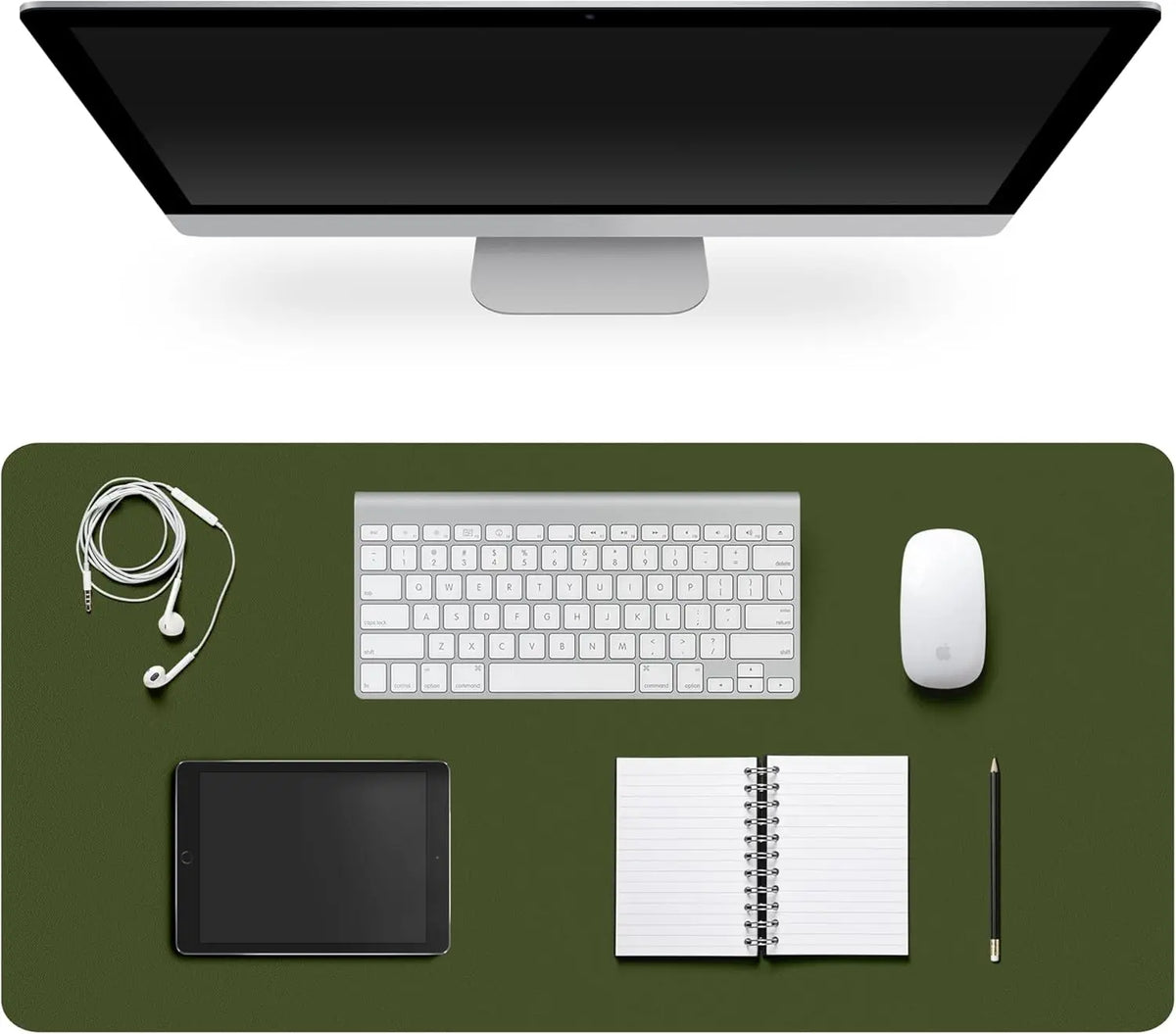 Desk Pad Protector, Non-Slip PU Leather Large Mouse Pad, Easy Clean, Writing Pad for Office/Home/Decor/School Desk Mat