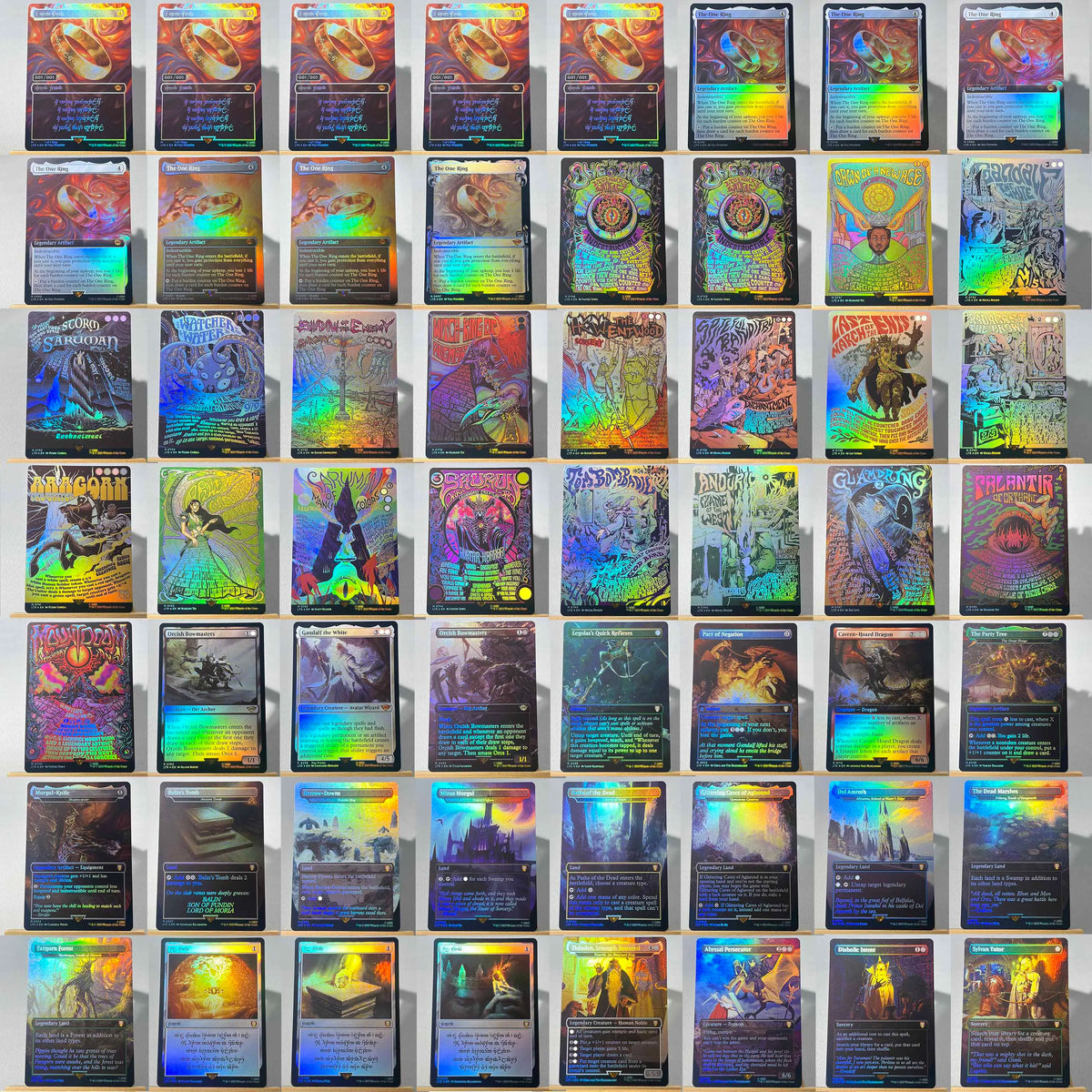 Tcg Proxy Cards Custom 56-Card Proxy Deck Set–High Quality The One Ring Complete Tabletop Strategy Card Set