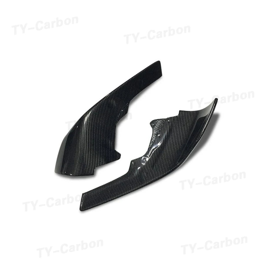 Real Carbon Fiber Car Front Bumper Splitter Side Cover For BMW F87 M2 2016-2020 Air Vent Kit Spoiler Lip Corner Guard Trim FRP