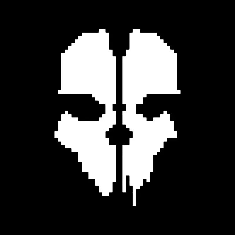 Call of Duty Ghost Head Skull Silhouette Car Sticker Waterproof Sunscreen Die Cut Window Trunk & Motorcycle Decal for Car Stylin