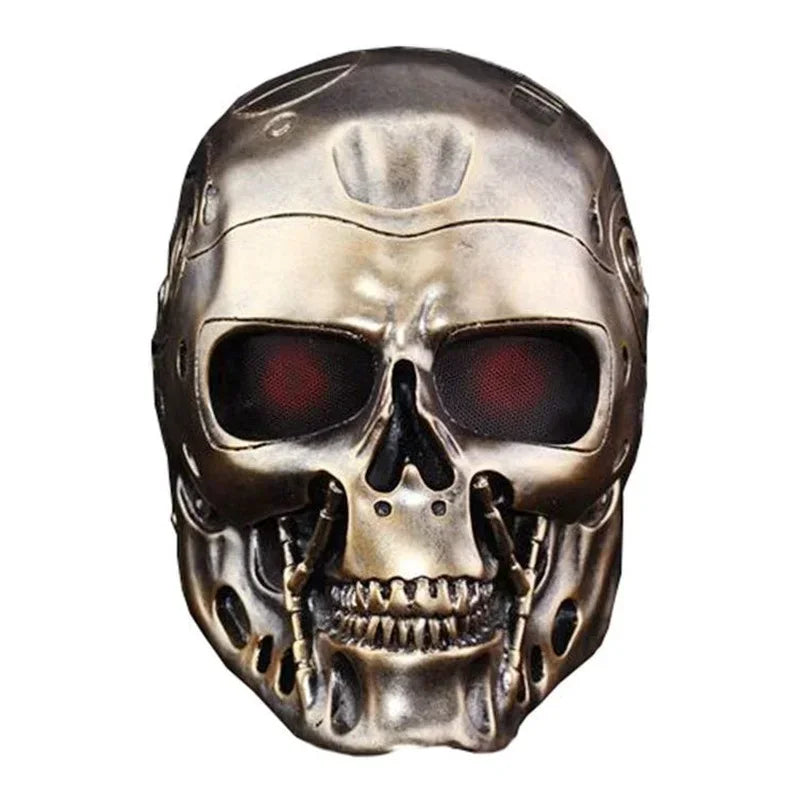 Terminator Mask Terminator Cosplays Mask CS Full Face Protective Mask Skull MaskHalloween Haunted House Decoration Props