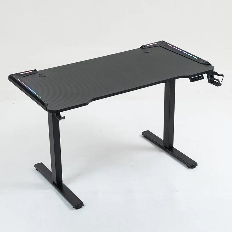 HXL Gaming Desk Electric Height-Adjustable Office Computer Desk Solid Wood Desk