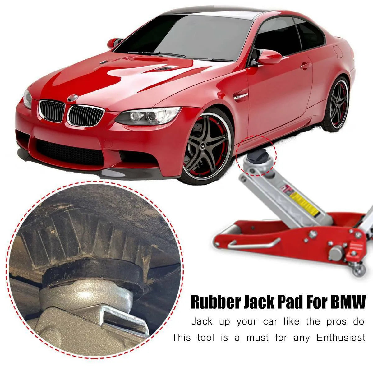 1pc Universal Rubber Car Lift Jacking Pad Lift Protector Adaptor FOR BMW E46 E90 E91 E92 X1 X3 X6 Z4 Z8