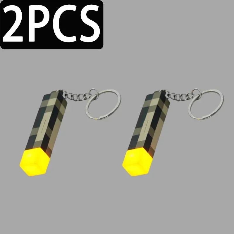 /2026 New World Torch Light Torch Can Shine Keychain Mini Model Pendant Toy Most Popular Festival Mode