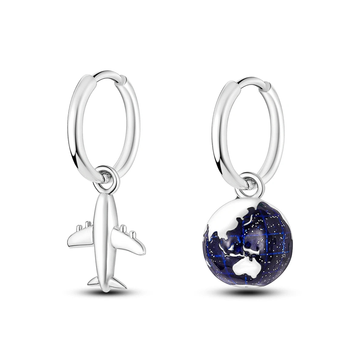 Orstarry 925 Sterling Silver Asymmetric Design Earring Key Lock Earrings Drop Earrings For Women Party Gifts Trendy Jewelry
