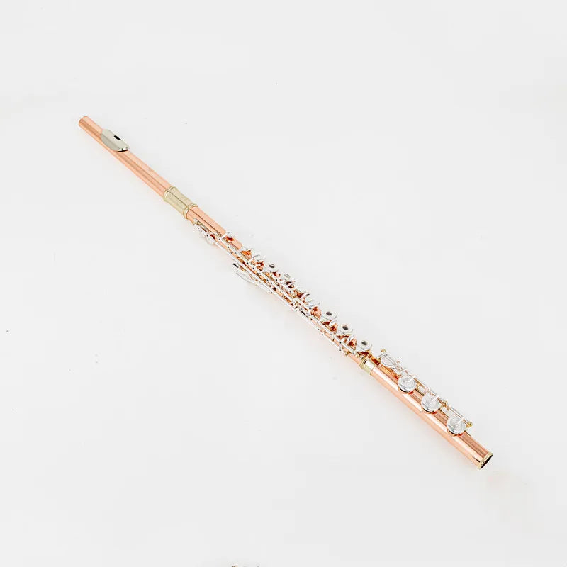 MURAMATSU Flute17-hole Holes C Key Professional Transverse Flute Concert Musical Instrument with Box Cleaning Cloth Stick Gloves